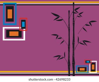 bamboo background in vector format