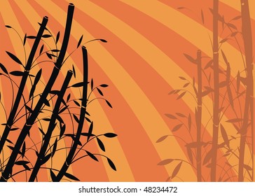 bamboo background in vector format