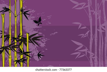 bamboo background in vector format