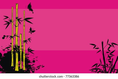 bamboo background in vector format