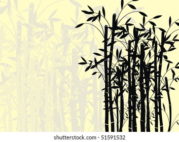bamboo background in vector format very easy to edit