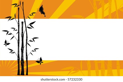 bamboo background in vector format very easy to edit