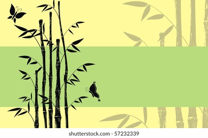 bamboo background in vector format very easy to edit
