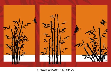 bamboo background in vector format very easy to edit