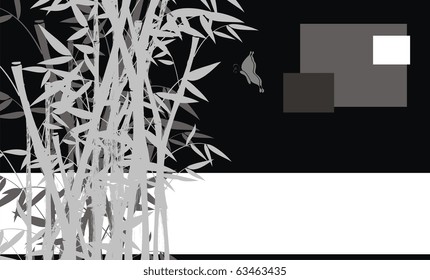 bamboo background in vector format very easy to edit