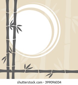 Bamboo background vector illustration