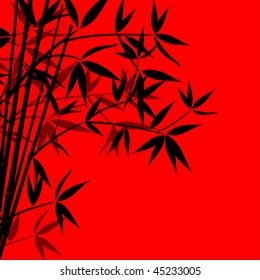 Fondo de bambú, ilustración vectorial