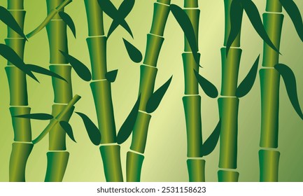 Fondo de pantalla de Vector de fondo de bambú color natural exótico
