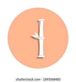Bamboo badge icon. Simple glyph, flat vector of spa icons for ui and ux, website or mobile application