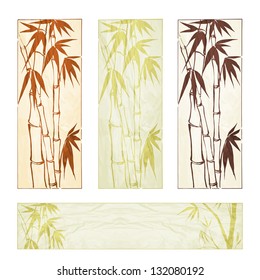 Bamboo banner set