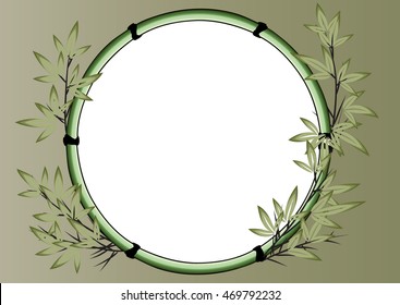 bamboo border, background, frame, card