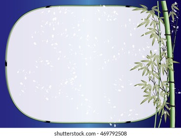 bamboo with border, background, frame, card