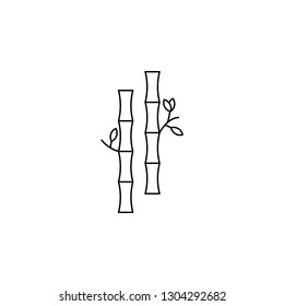 Bamboo, botanical, China culture icon. Element of China culture icon. Thin line icon for website design and development, app development. 