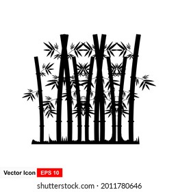 Ramas de bambú aisladas en el fondo blanco. Ilustración del vector