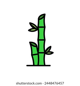 bamboo cartoon icon, isolated background