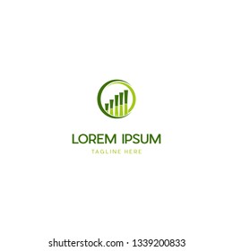 Bamboo Chart Business Creative Logo Design