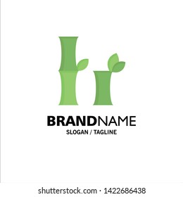Bamboo, China, Chinese Business Logo Template. Flat Color