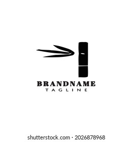 bamboo chinese logo design template icon black modern vector illustration