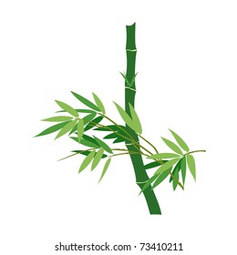 Bamboo - Chinese Painting Vector Background.