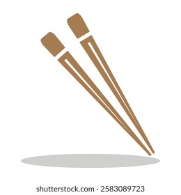 Bamboo chopsticks icons .Outline set of bamboo chopsticks icons for web design. Chinese chopsticks icons. eps 888.