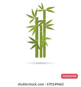 Bamboo color flat icon for web and mobile design