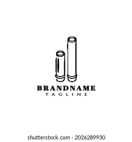 Bambus-Konzept Logo-Design-Vorlage Symbol Schwarz, moderne Vektorgrafik