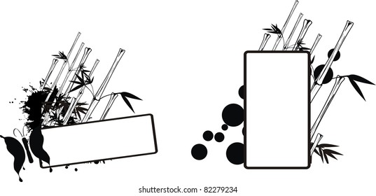 bamboo copysapce in vector format