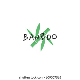 Bamboo creative vector logotype