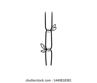 bamboo doodle black spa vector hand drawing