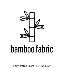 bamboo fabric icon. Element of raw material with description icon for mobile concept and web apps. Outline bamboo fabric icon can be used for web and mobile