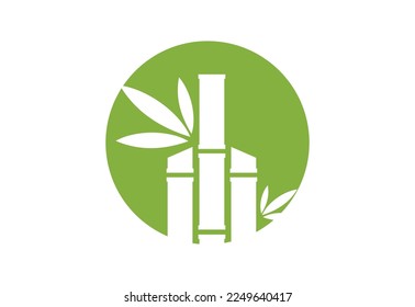 Bamboo Financial logo design, Vector design template
