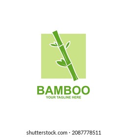 bamboo flat template design logo
