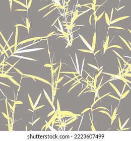 Bamboo Foliage Seamless Tile Pattern