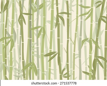 Bamboo forest background in green tones