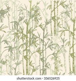 Bamboo forest background pattern. Vector illustration