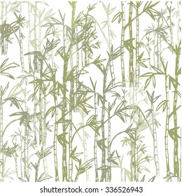 Bamboo forest background pattern. Vector illustration