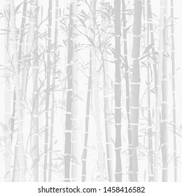 Bamboo forest in gray background