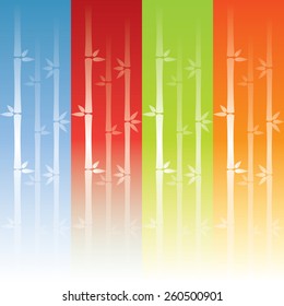 Bamboo Four Seasons Vector