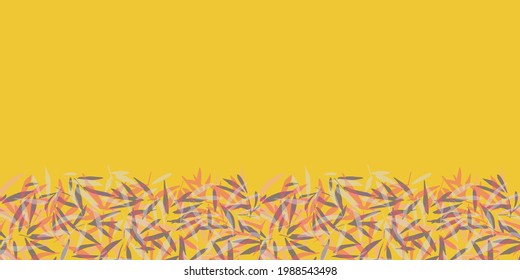 Bamboo Frame Border Seamless Pattern. Vector illustration. Great for birthday, party, gift wrapping, wallpaper, textile and scrapbook 