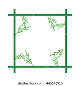 bamboo frame vector design