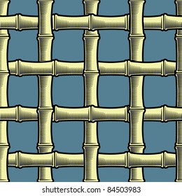 Bamboo grate seamless background(vector, CMYK)