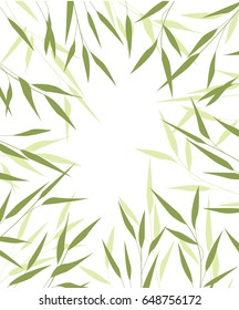 Bamboo green leaves