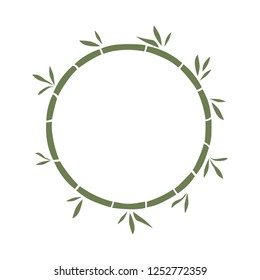 bamboo, green logo frame