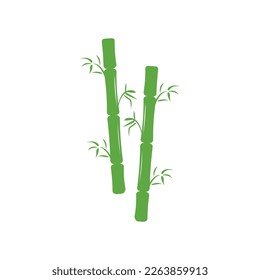 Bamboo ,green nature , logo design template, brand company