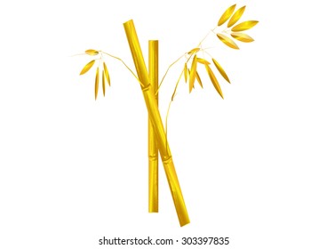 Bamboo. ,green bamboo on white background Vector illustration