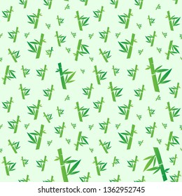 Bamboo Green Pattern Seamless