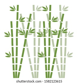 Bamboo green vector icon background japanese grass oriental wallpaper vector illustration. Tropical asian plant background isolated