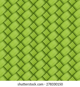 bamboo green weave texture and background vector