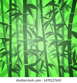 Bamboo grove for the background, symbolizes a clean planet. EPS-10