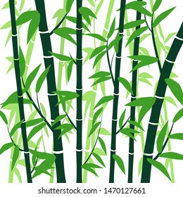 Bamboo grove for the background, symbolizes a clean planet. EPS-10